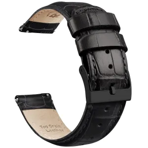 Alligator Pattern Leather Watch Band For Samsung Galaxy Watch 4-20mm