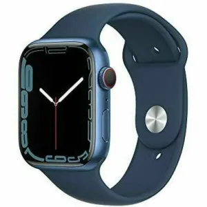 Apple Watch Series 7 (GPS   CELLULAR ) 45mm Blue Aluminum Case with Abyss Blue Sport Band (MKJA3)