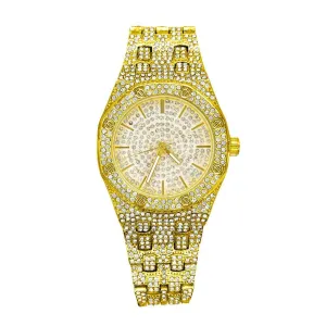 Full Ice Sport Iced Out Bling Hip Hop Watch