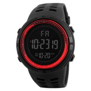 Large Dial Black Screen Cold Light Sports Electronic Watch Adult Men's Multifunctional Waterproof Middle School Student Watch