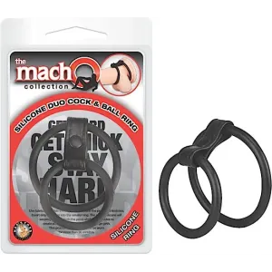 Macho Silicone Duo Cock & Ball Ring