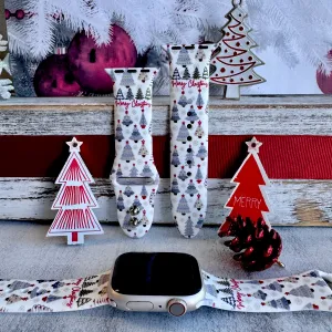 Tree-Mendous Christmas Print Silicone Band For Apple Watch